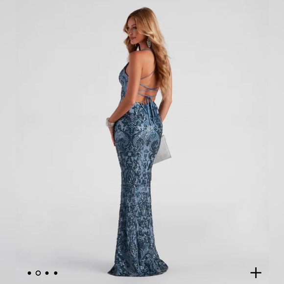 Remi Sequin Stylish Mesh Mermaid Dress